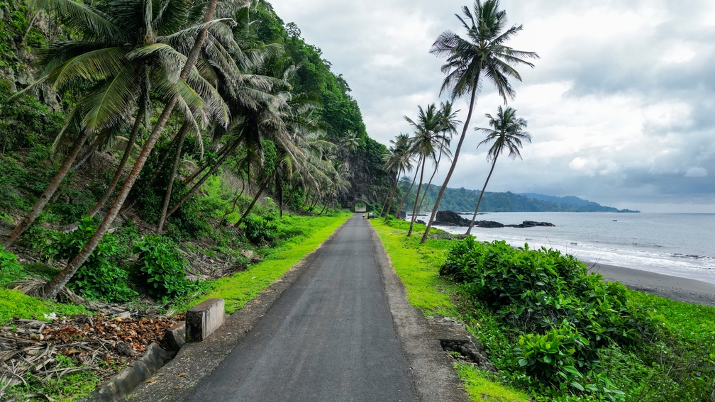 Aerial,View,From,The,Attraction,Road,Of,Santa,Catarina,Tunnel